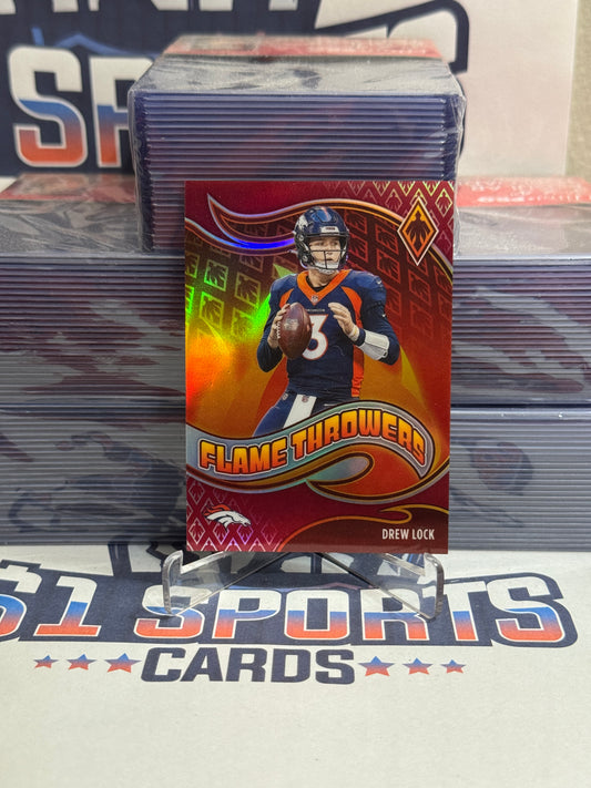 2021 Panini Phoenix (Red Prizm, Flame Throwers 22/199) Drew Lock #FT-10