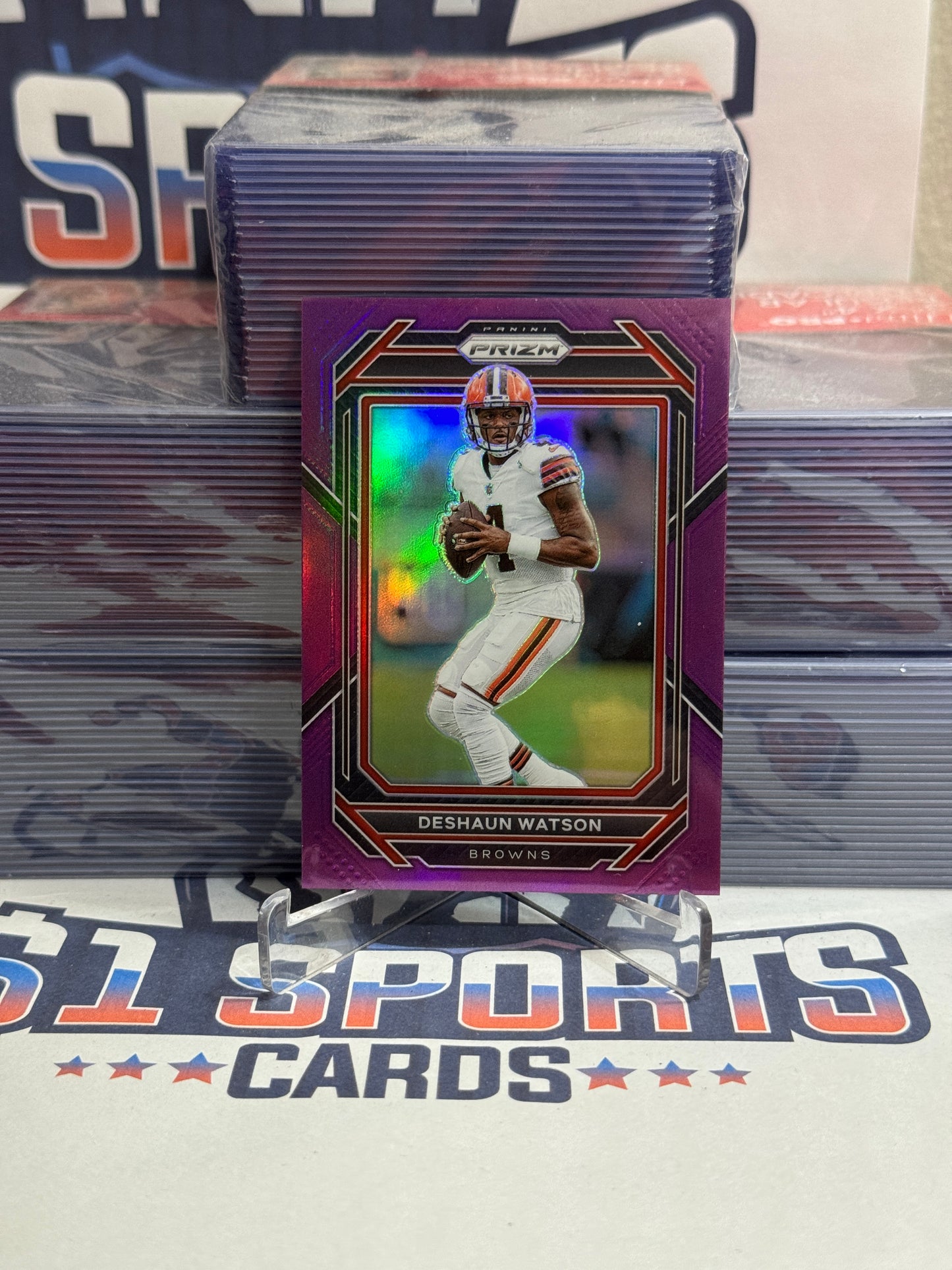 2021 Panini Prizm (Purple Prizm 117/125) Deshaun Watson #66