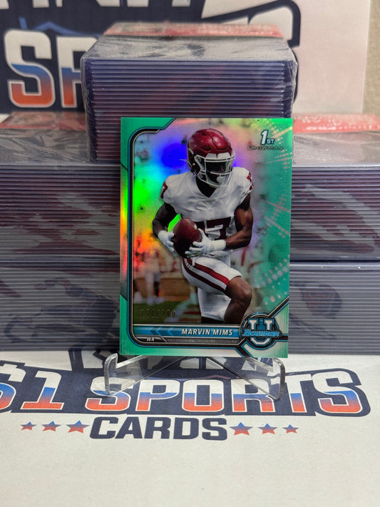 2022 Bowman Chrome (Aqua Refractor, 1st Bowman 54/299) Marvin Mims #17