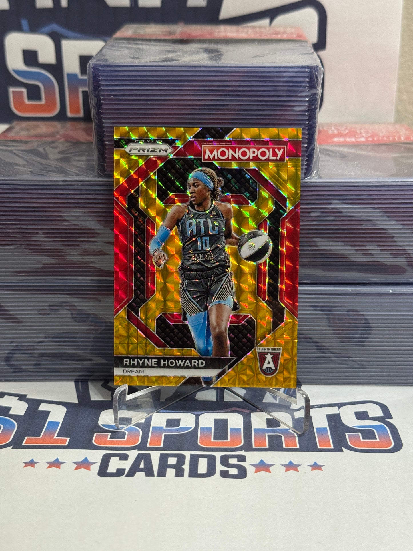 2024 Panini Prizm WNBA (Gold Prizm, All-Stars 40/49) Ryne Howard #WNBA11