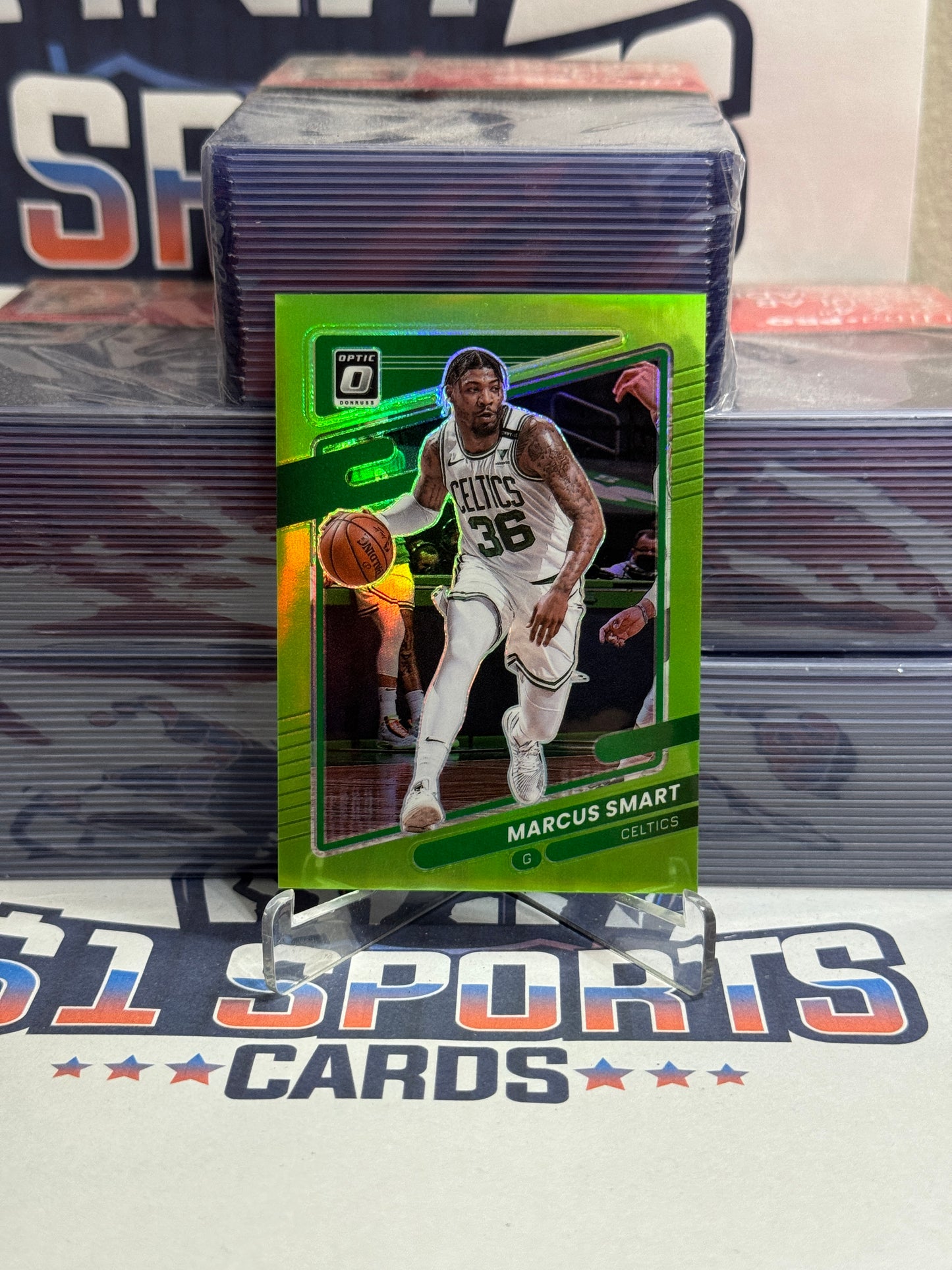 2021 Donruss Optic (Lime Green Prizm 14/149) Marcus Smart #66