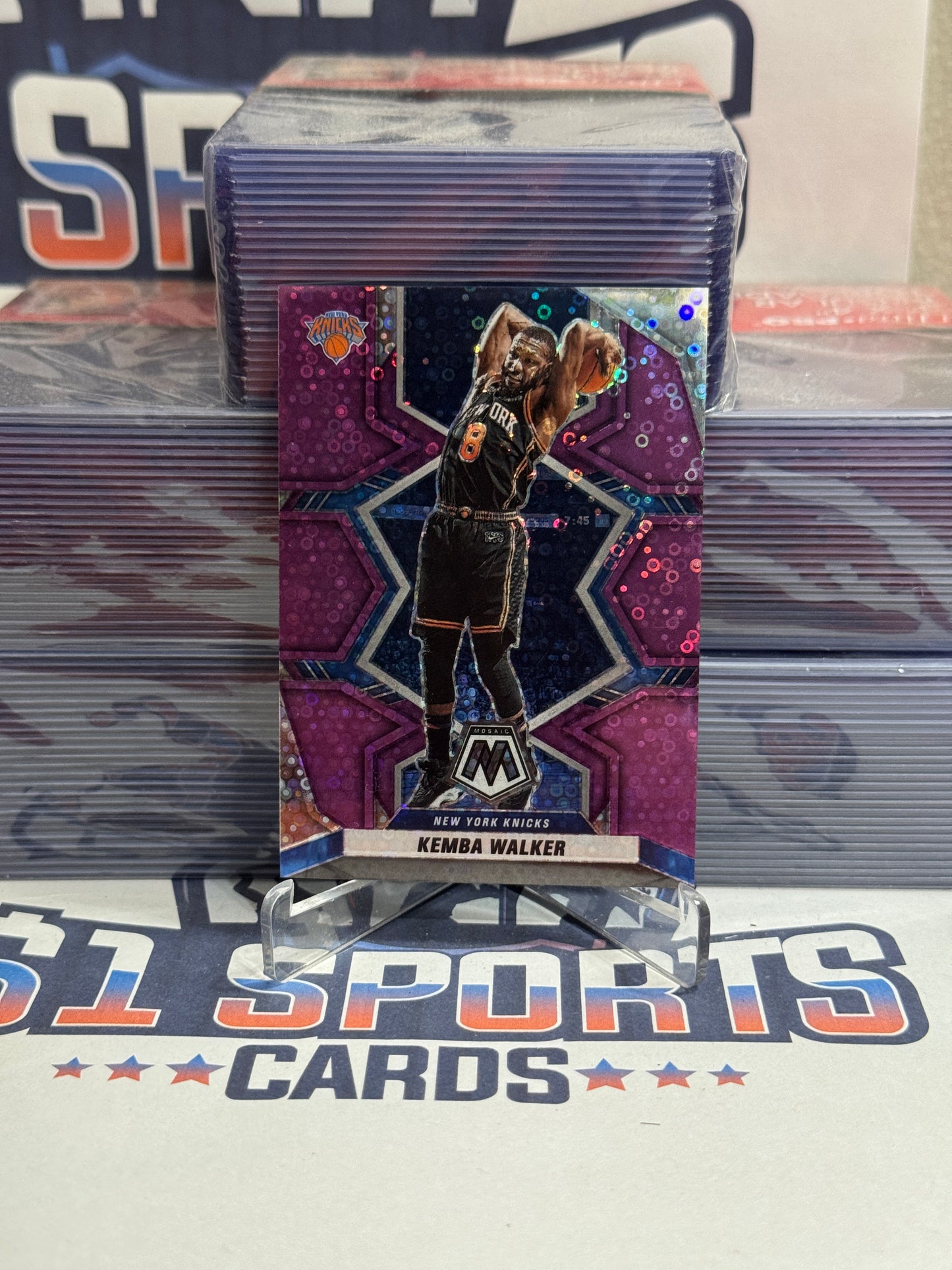 2021 Panini Mosaic (Purple Disco Prizm 12/50) Kemba Walker #83