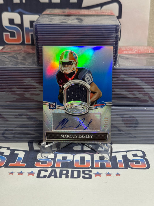 2010 Bowman Sterling (Blue, Auto Relic 55/99) Marcus Easley Rookie #BSAR-ME