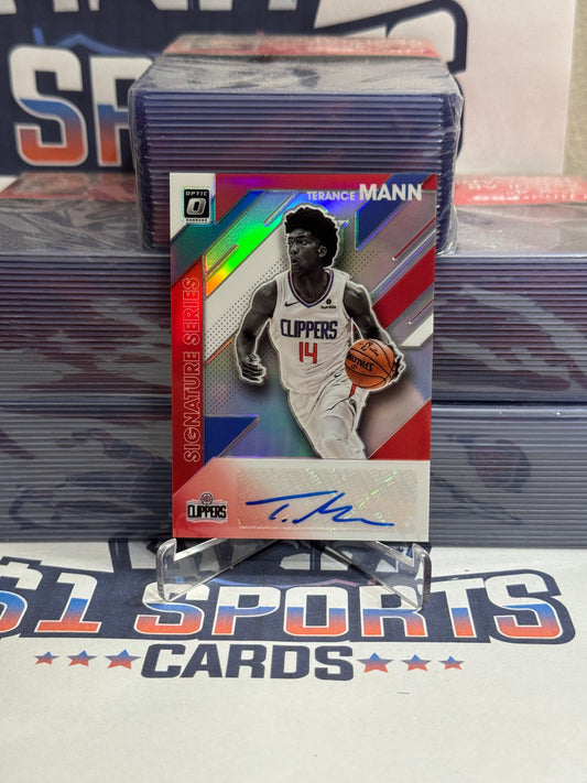 2019 Donruss Optic (Signature Series Auto) Terance Mann Rookie #SS-TMN