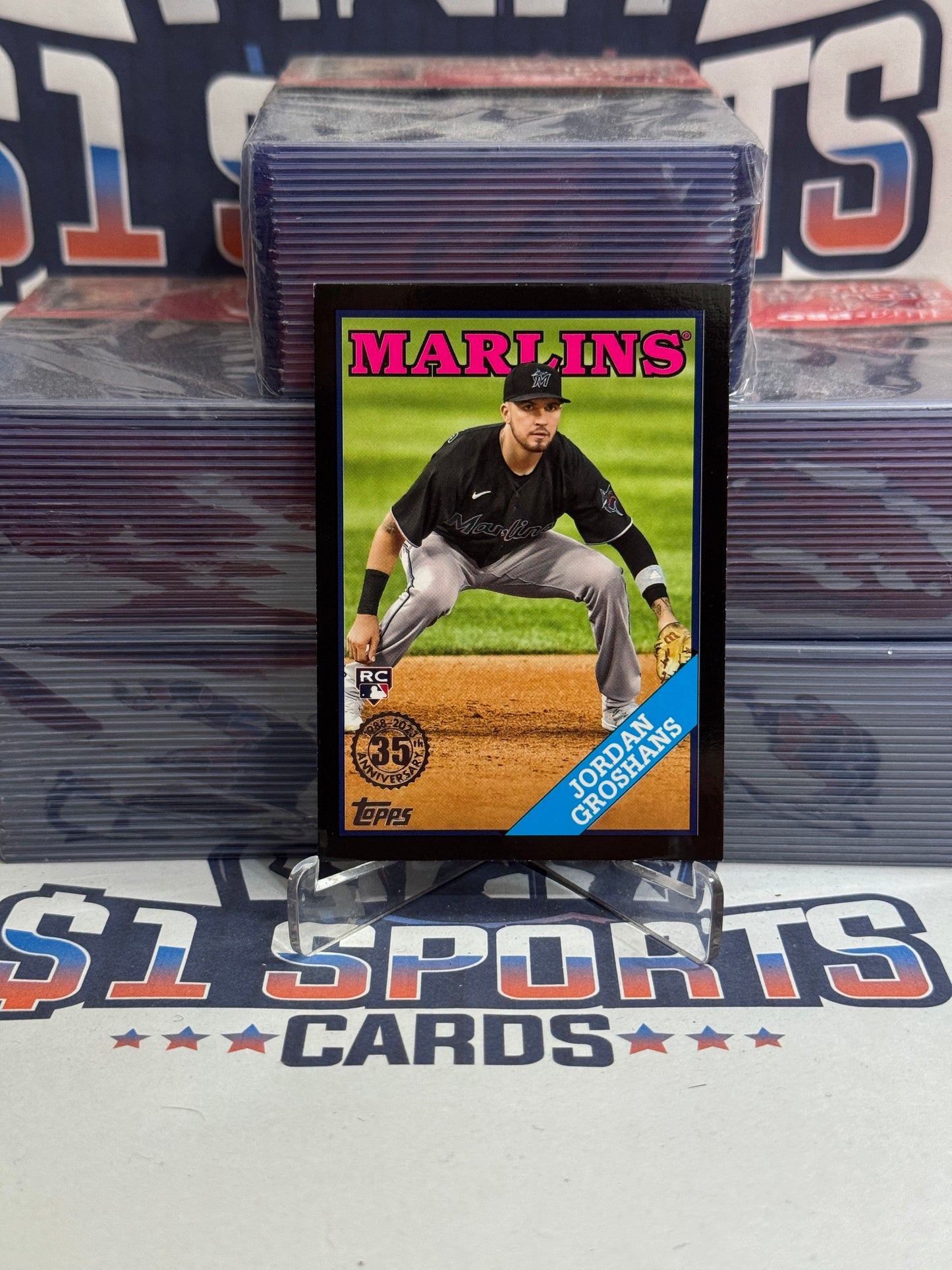 2023 Topps (Black, 1988 Redux 210/299) Jordan Groshans Rookie #2T88-10