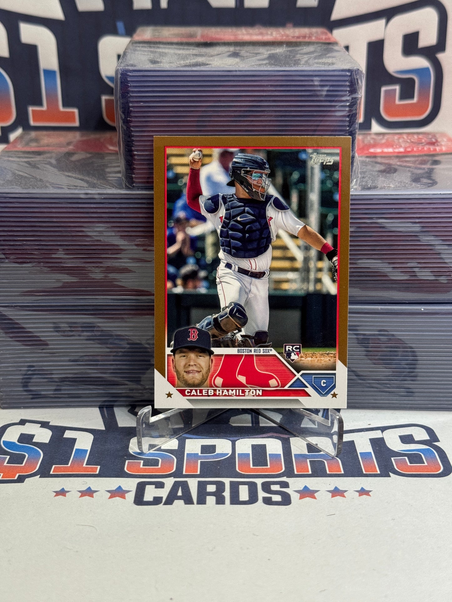 2023 Topps Update (Gold 963/2023) Caleb Hamilton Rookie #US160