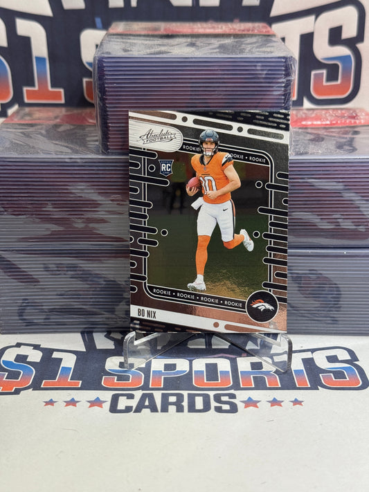 2024 Panini Absolute Bo Nix Rookie #112