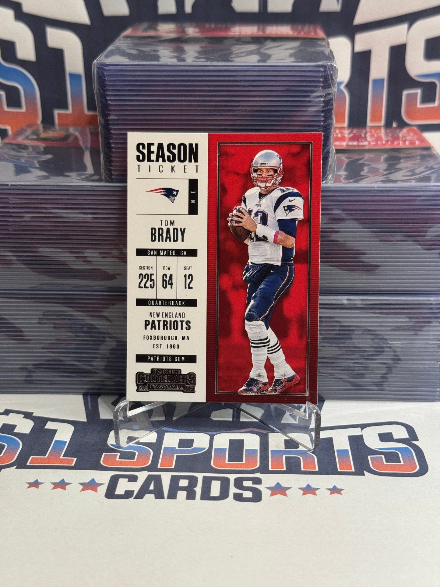 2017 Panini Contenders Tom Brady #95