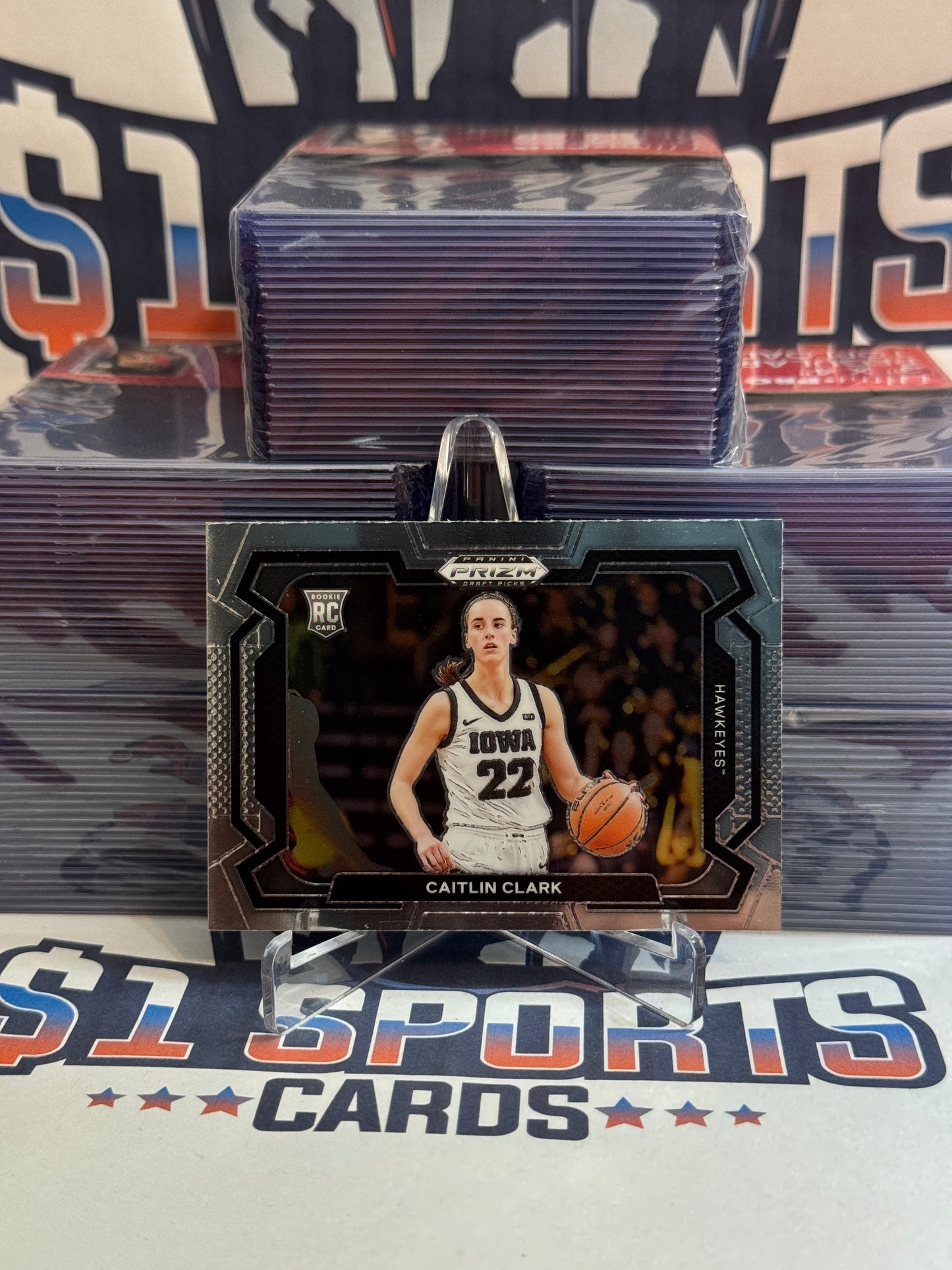 2024 Panini Prizm Draft Picks (Variation) Caitlin Clark Rookie #57b