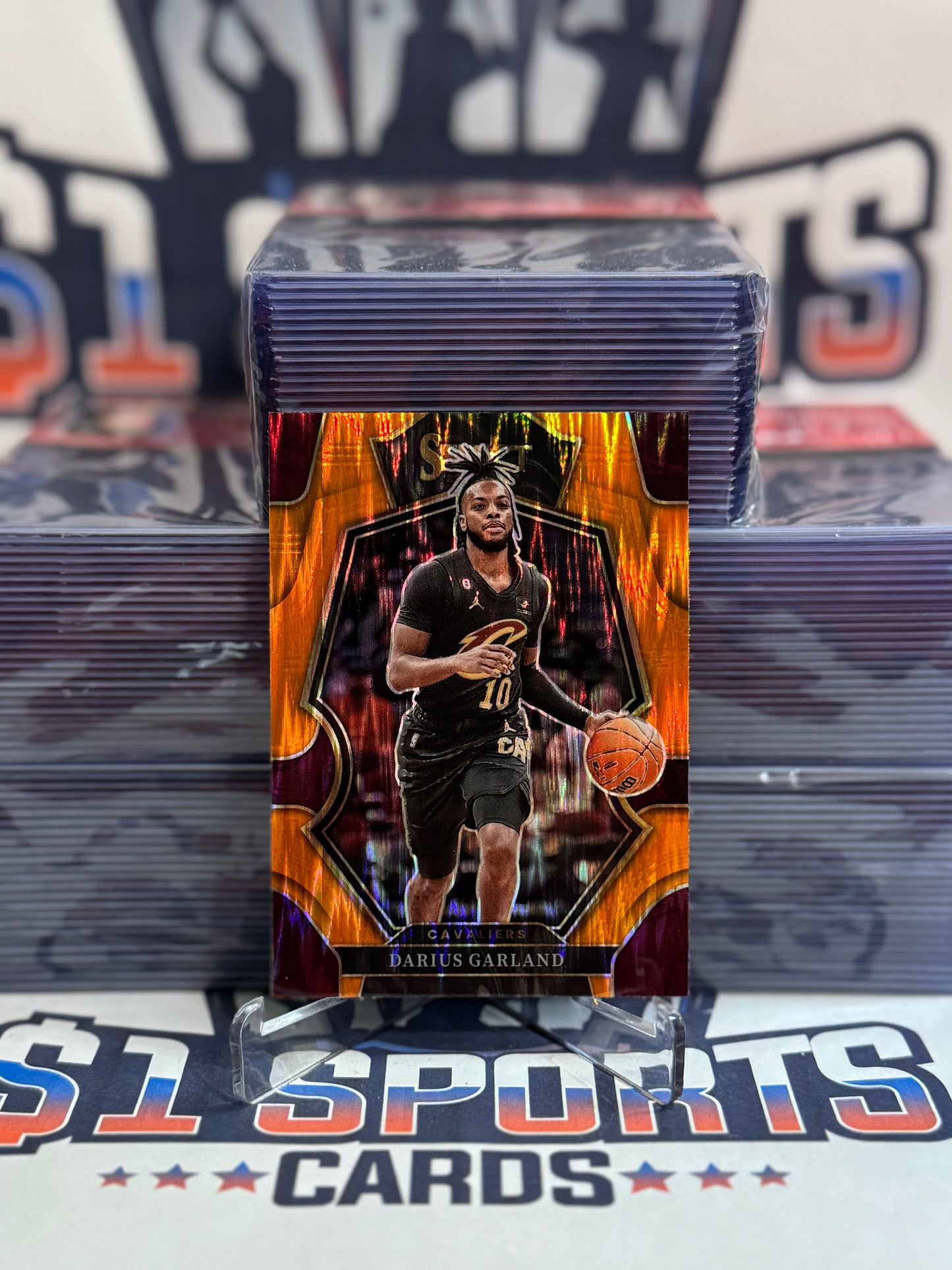 2022 Panini Select (Orange Shimmer Prizm) Darius Garland #106