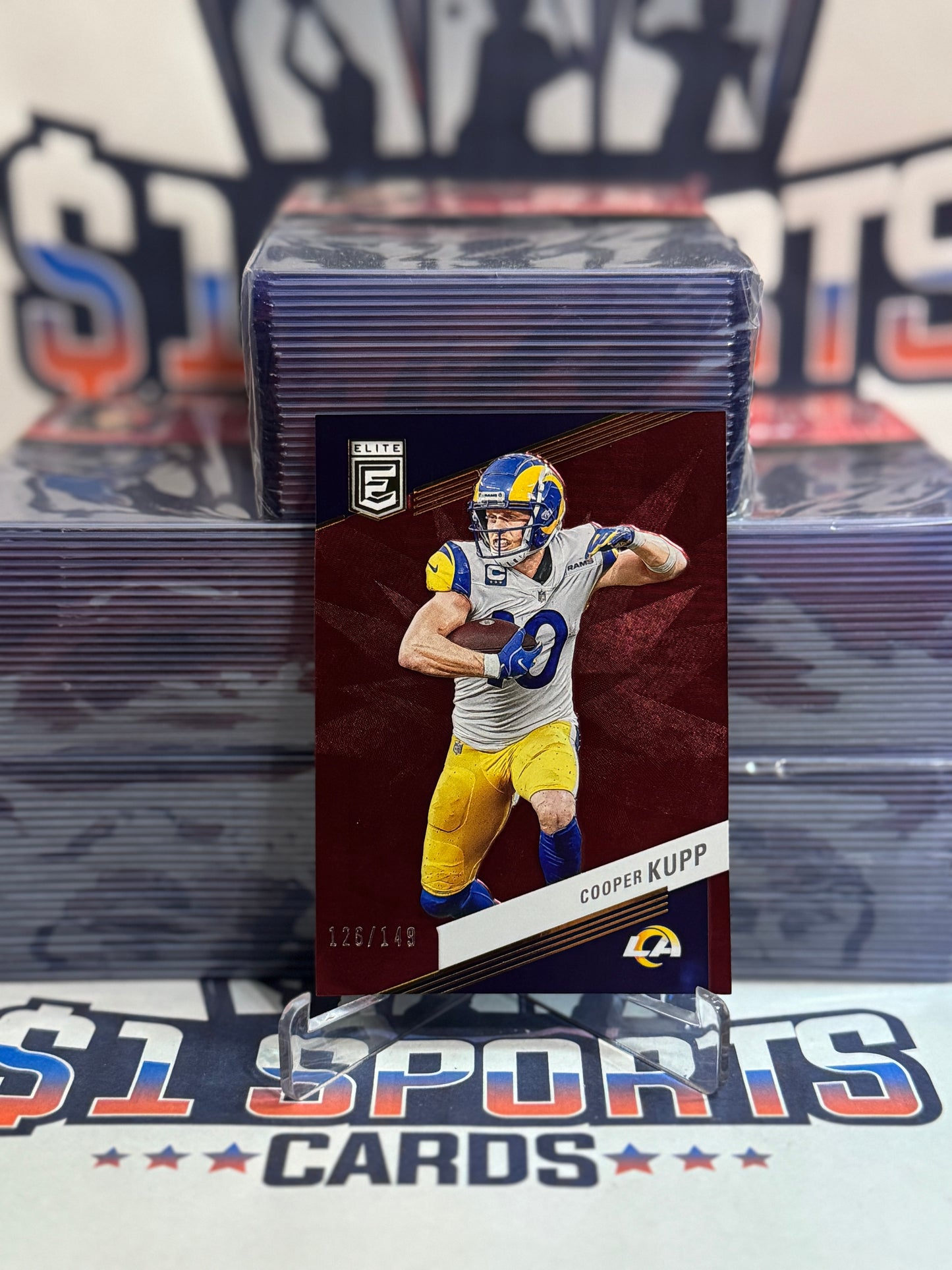 2023 Donruss Elite (Red 126/199) Cooper Kupp #18