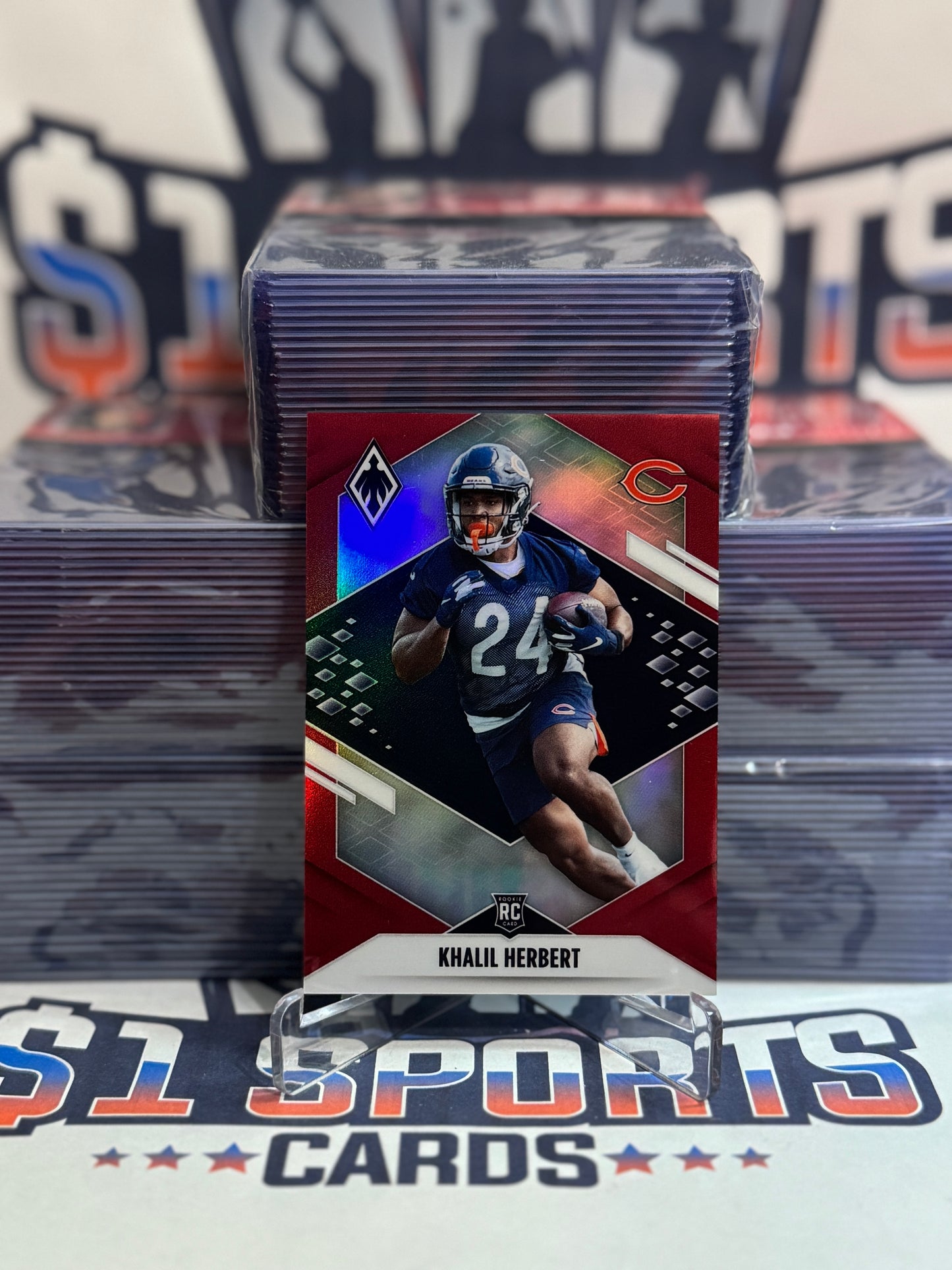 2021 Panini Phoenix (Red Prizm 126/250) Khalil Herbert Rookie #189