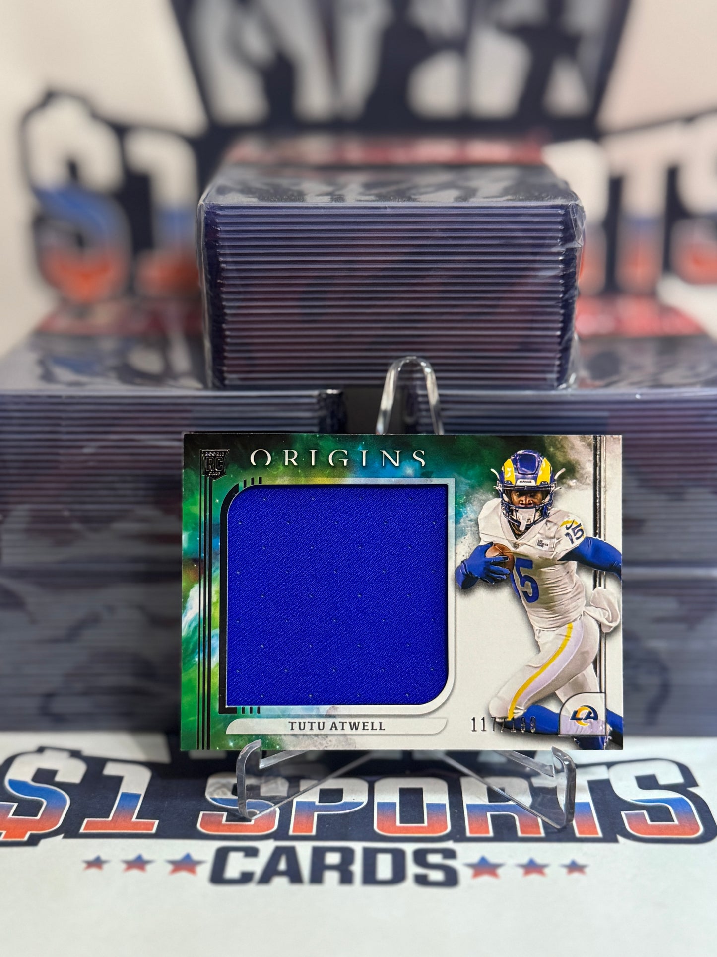 2021 Panini Origins (Rookie Jumbo Relic 111/199) Tutu Atwell #RJJ-TA