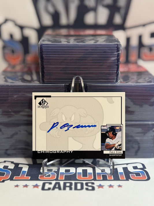 1999 Upper Deck SP Top Prospects (Chirography Auto) Pablo Ozuna #PO