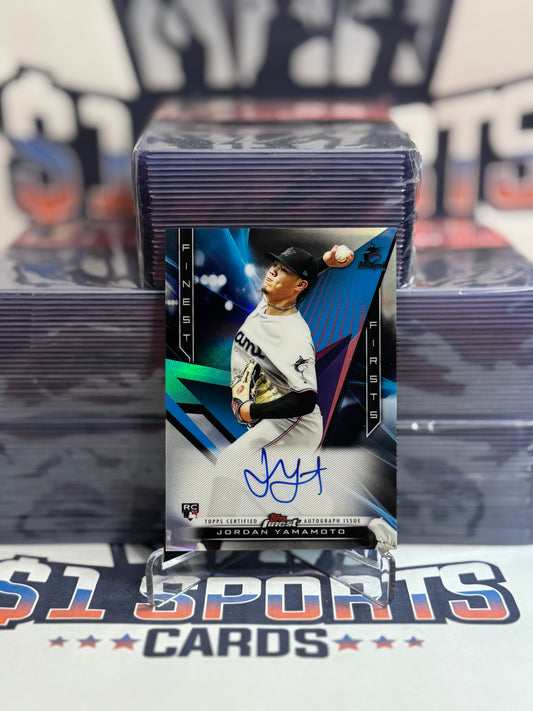 2020 Topps Finest (Auto) Jordan Yamamoto Rookie #FFA-JY