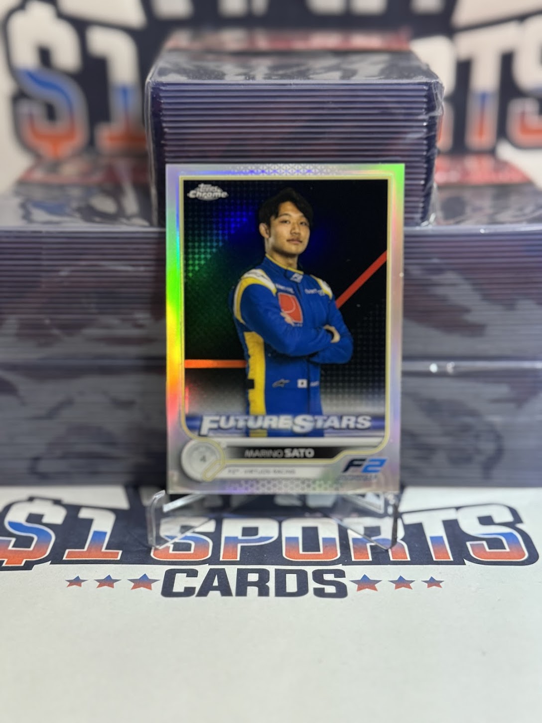 2022 Topps Chrome Formula One (Refractor, Future Stars) Marino Sato #80