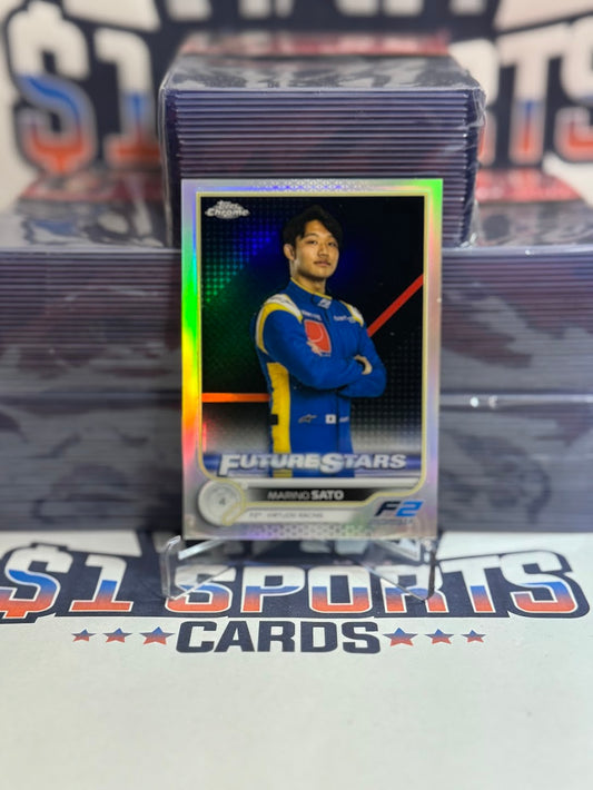 2022 Topps Chrome Formula One (Refractor, Future Stars) Marino Sato #80