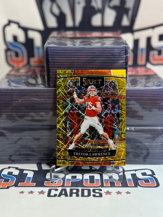 2022 Panini Select Draft Picks (Yellow Laser Prizm) Trevor Lawrence #39