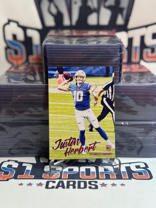 2020 Panini Chronicles (Pink, Luminance) Justin Herbert Rookie #203