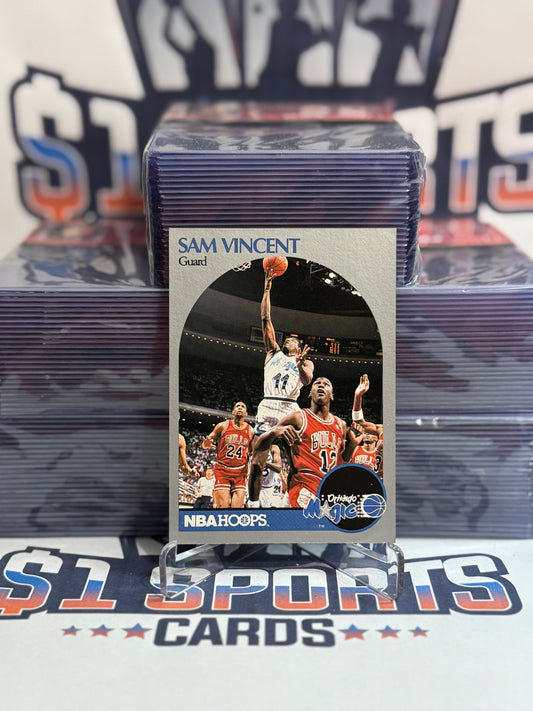 1990 NBA Hoops (Iconic, Michael Jordan #12) Sam Vincent #223