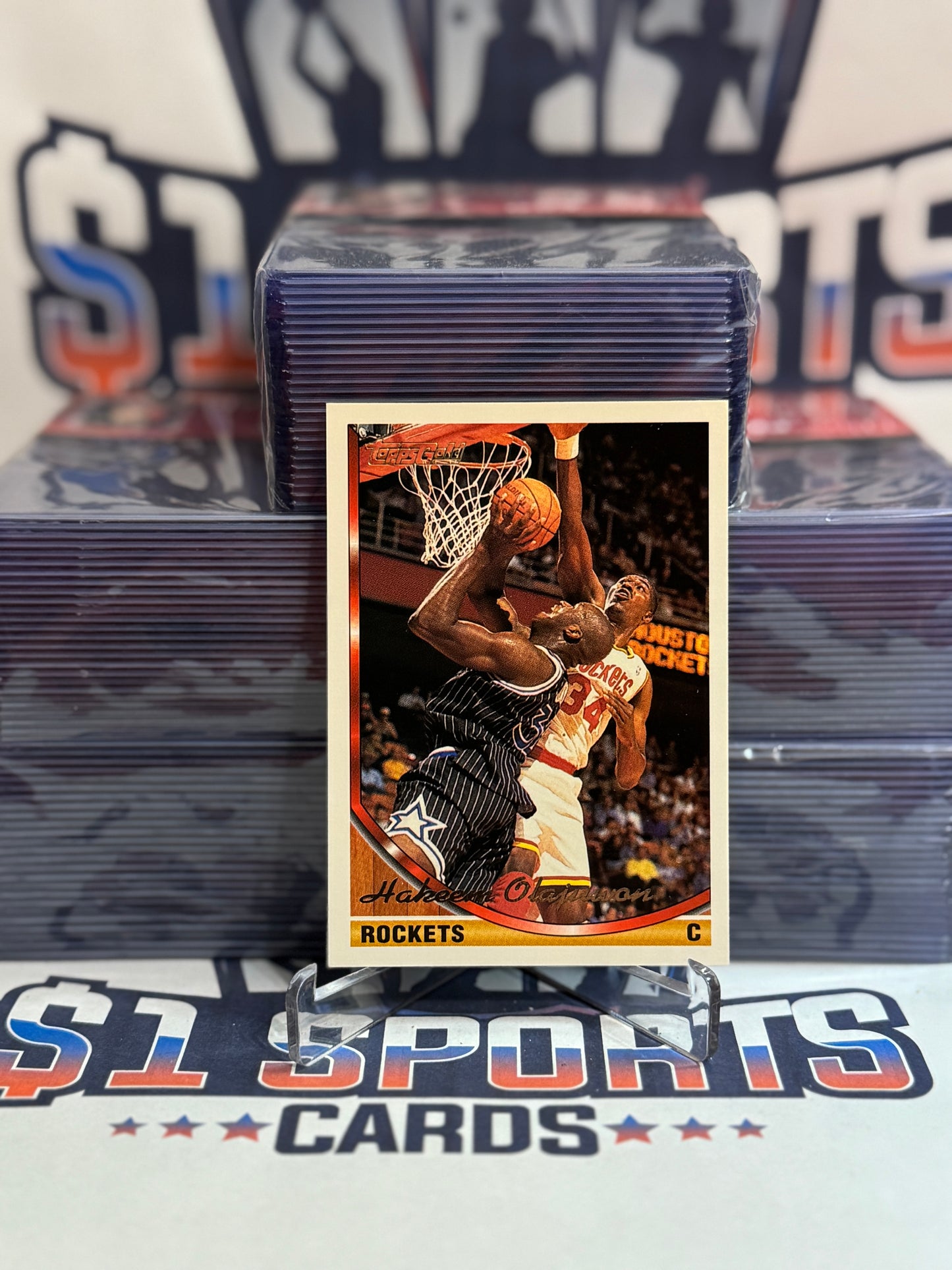 1993 Topps (Gold w/ Shaquille O'Neal) Hakeem Olajuwon #266