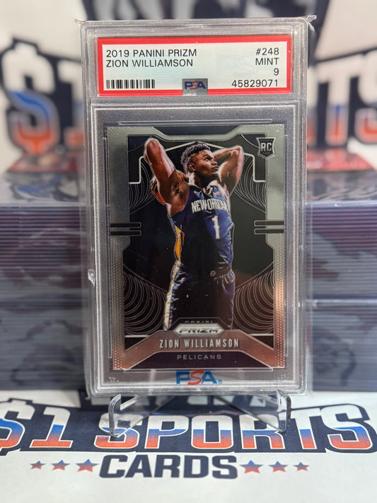 2019 Panini Prizm Zion Williamson Rookie #248 - PSA 9