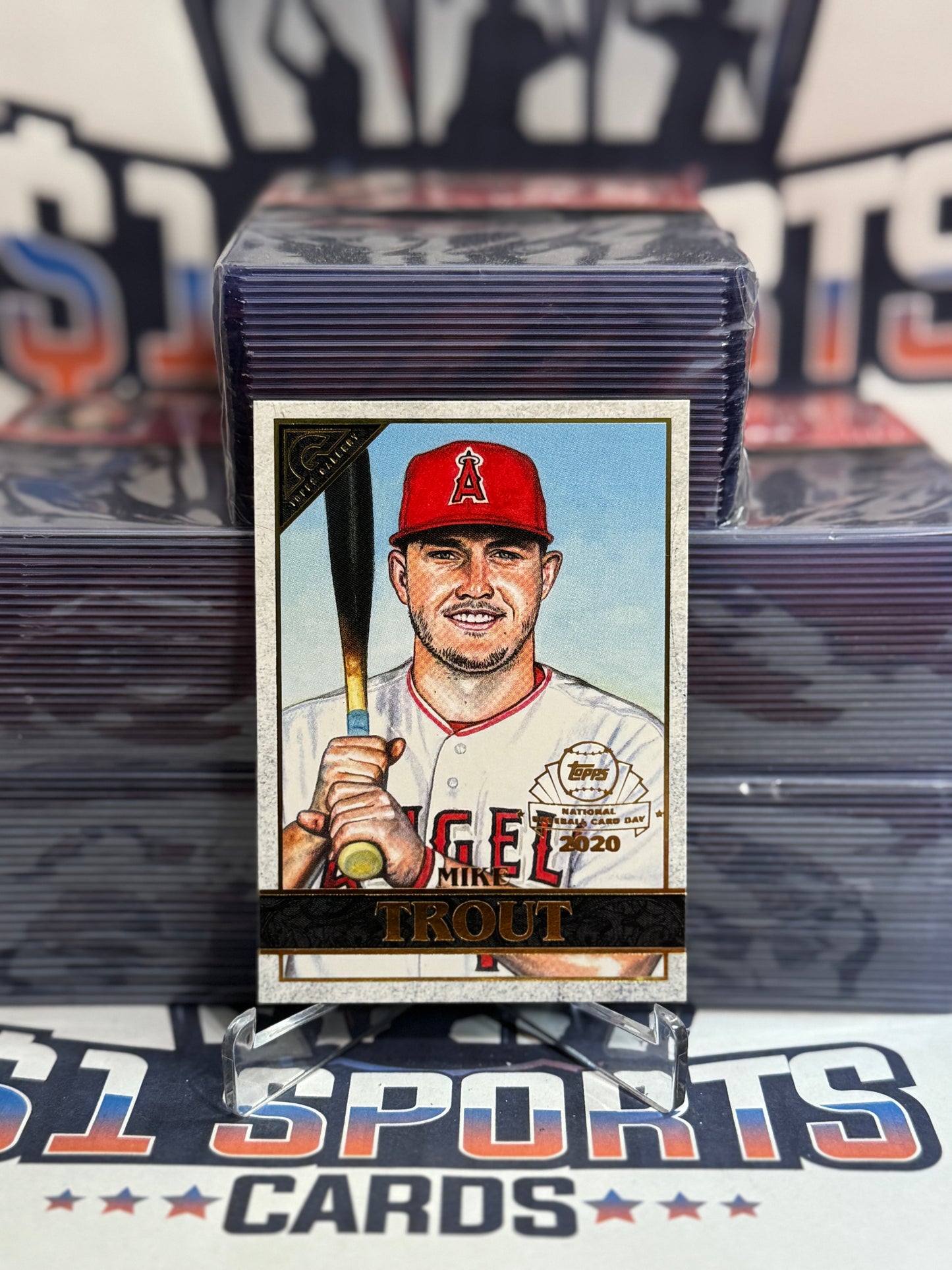 2020 Topps Gallery (National Baseball Card Day) Mike Trout #GP-1