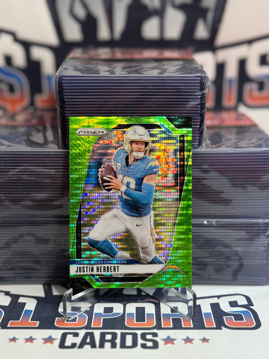 2024 Panini Prizm (Neon Green Pulsar Prizm) Justin Herbert #157