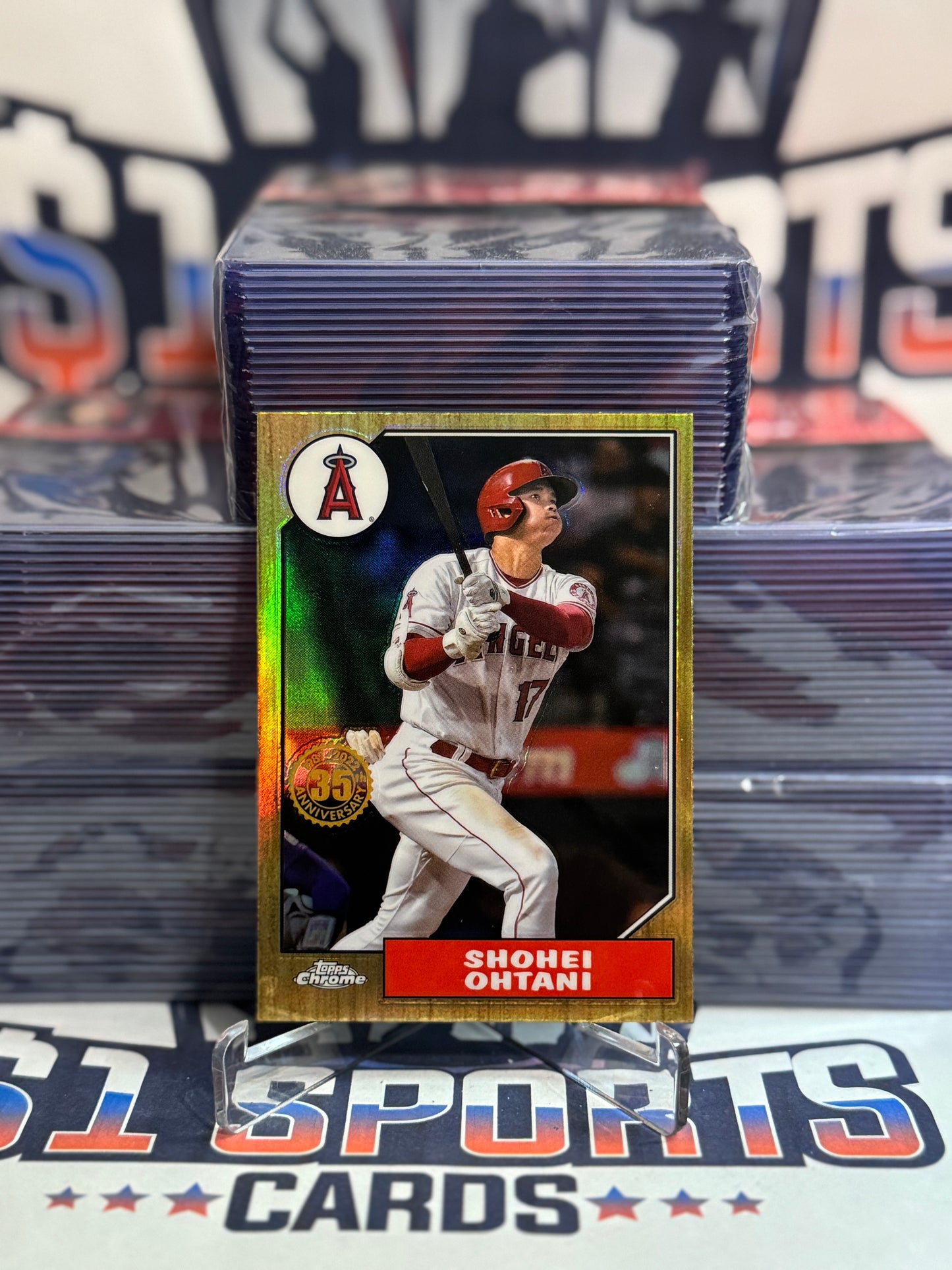 2022 Topps Chrome (Refractor, 1987 Redux) Shohei Ohtani #T87BC-2