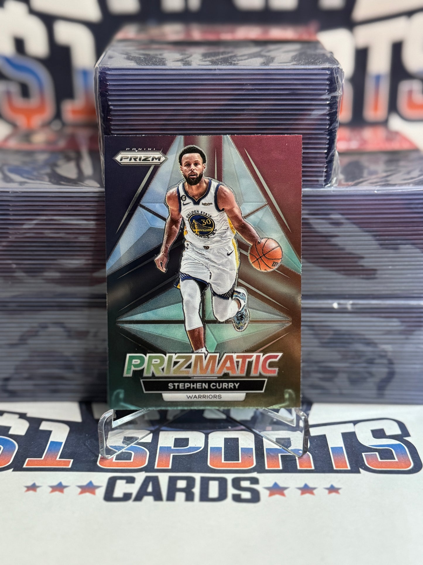 2022 Panini Prizm (Prizmatic) Stephen Curry #22