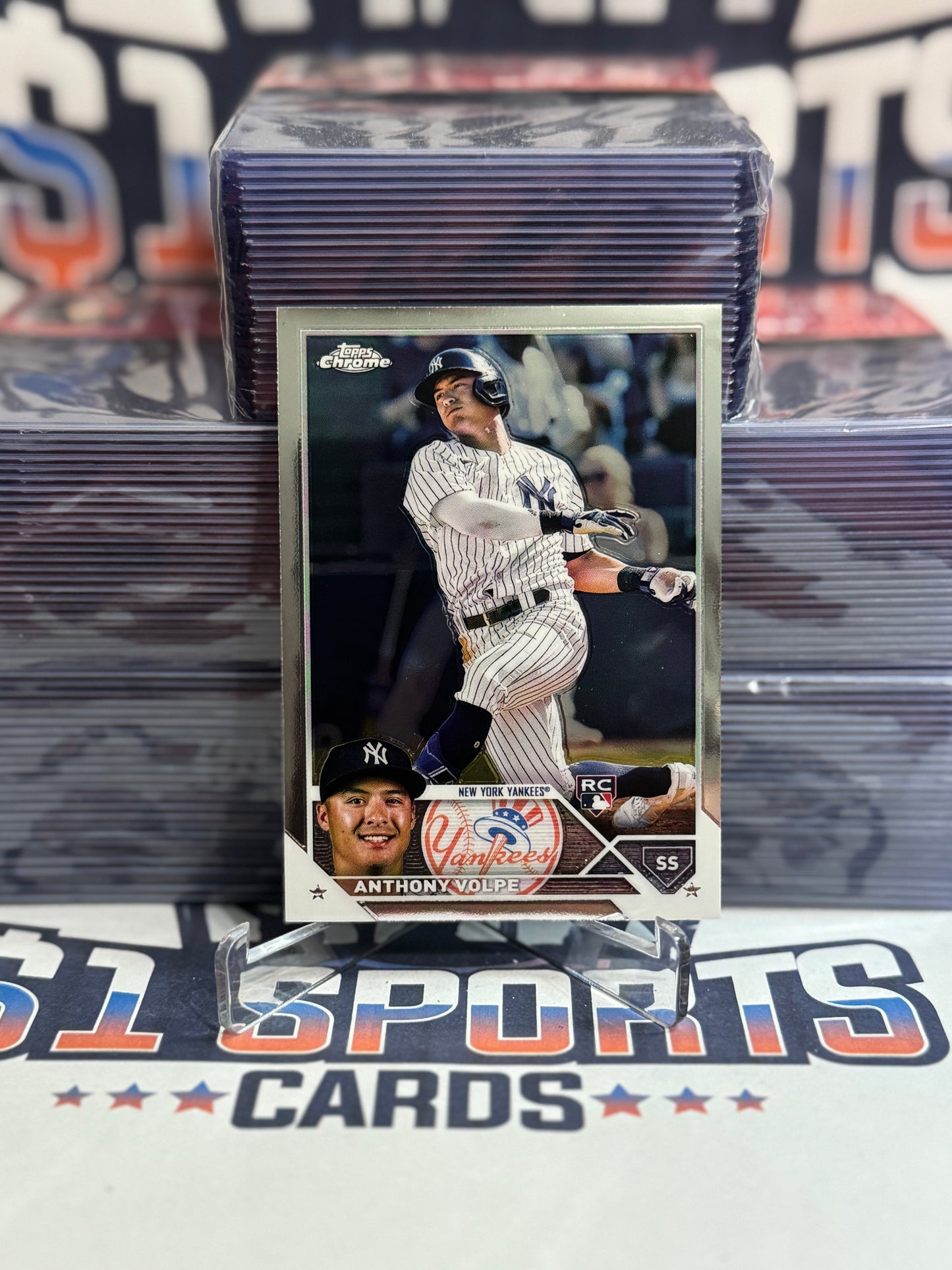 2023 Topps Chrome Anthony Volpe Rookie #4
