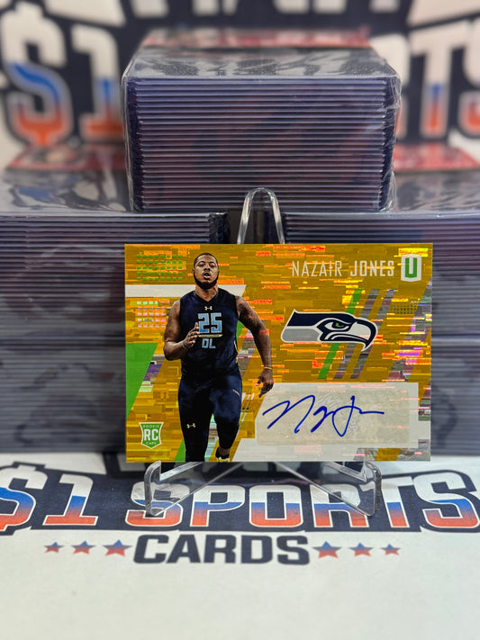 2017 Panini Unparalleled (Gold, Auto 39/49) Nazir Jones Rookie #298