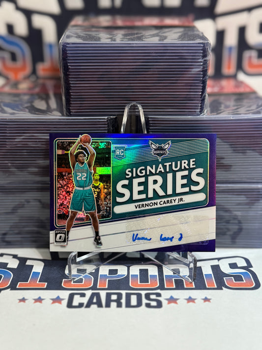 2020 Donruss Optic (Purple Prizm, Signature Series Auto) Vernon Carey Jr. Rookie #SS-VCJ