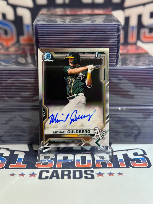 2021 Bowman Chrome Prospects (1st Bowman, Auto) Michael Guldberg #CPA-MG