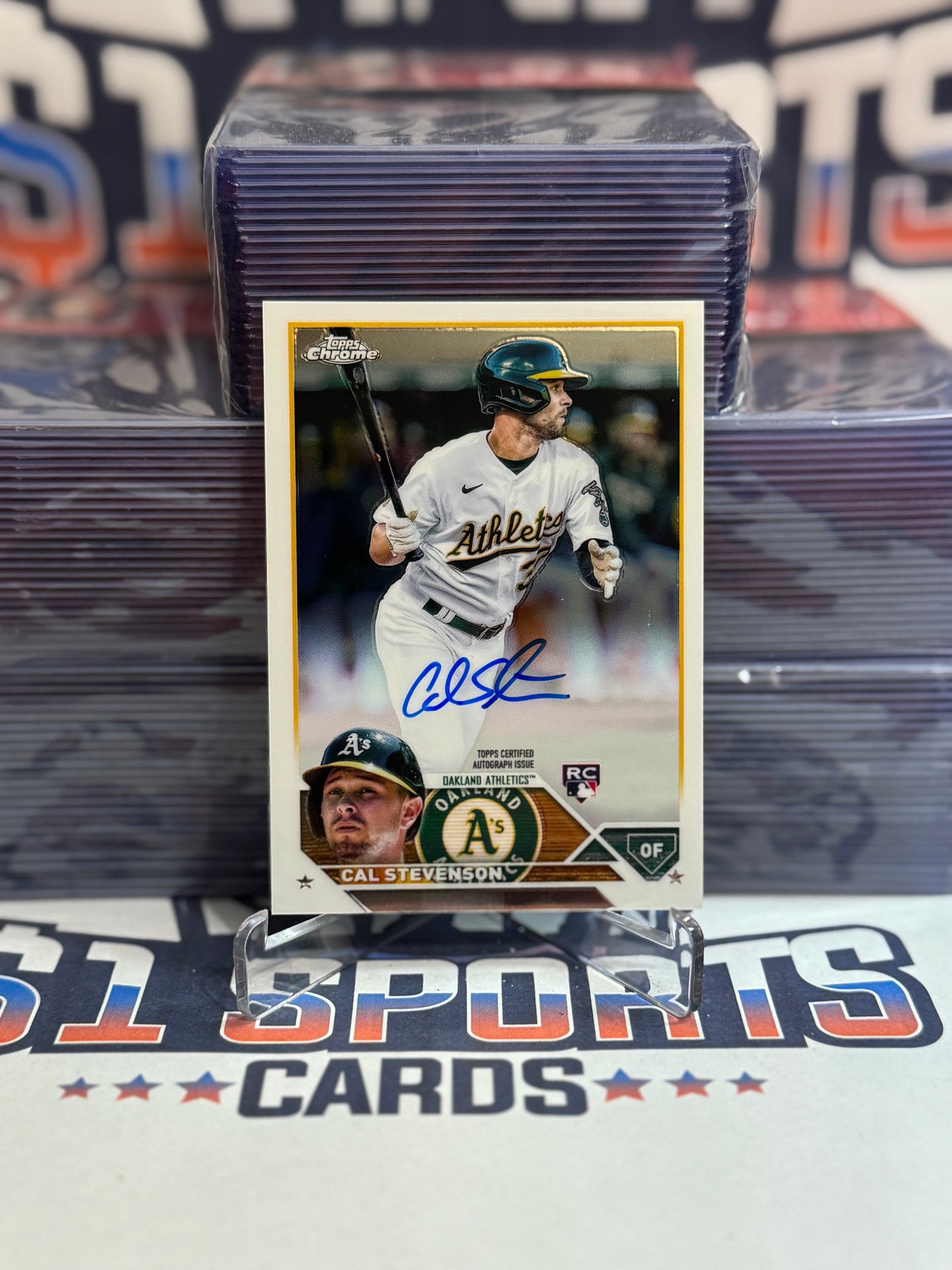 2023 Topps Chrome (Auto) Cal Stevenson Rookie #RA-CST