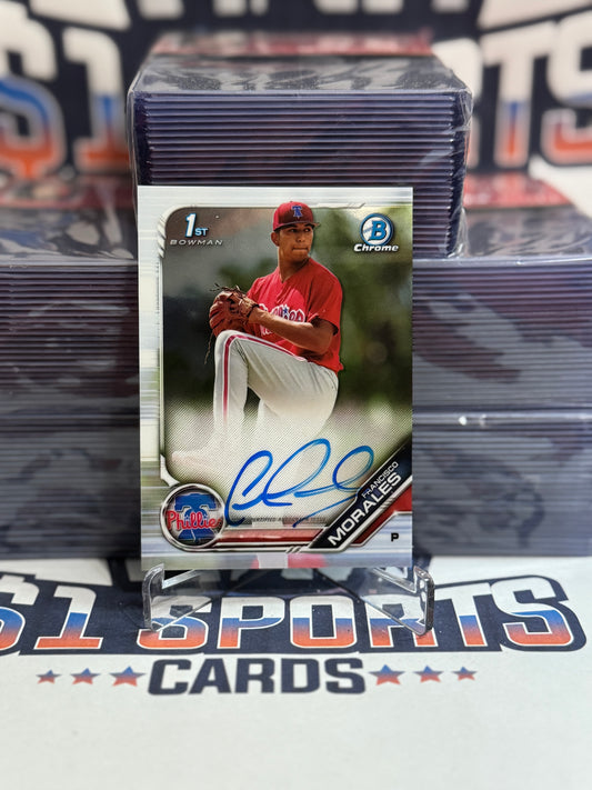 2019 Bowman Chrome Prospects (1st Bowman Auto) Francisco Morales #CPA-FM