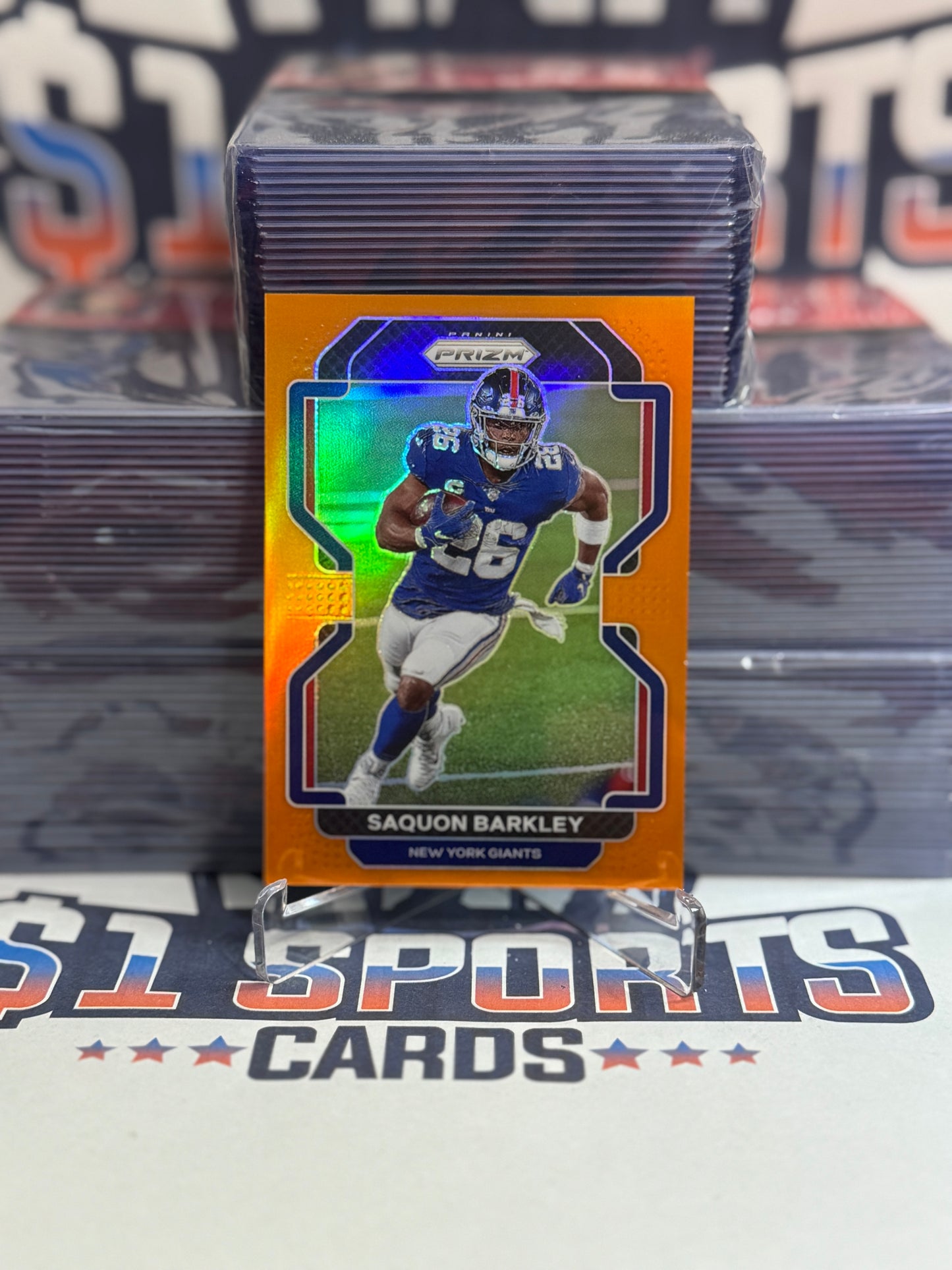 2021 Panini Prizm (Orange Prizm 30/249) Saquon Barkley #232