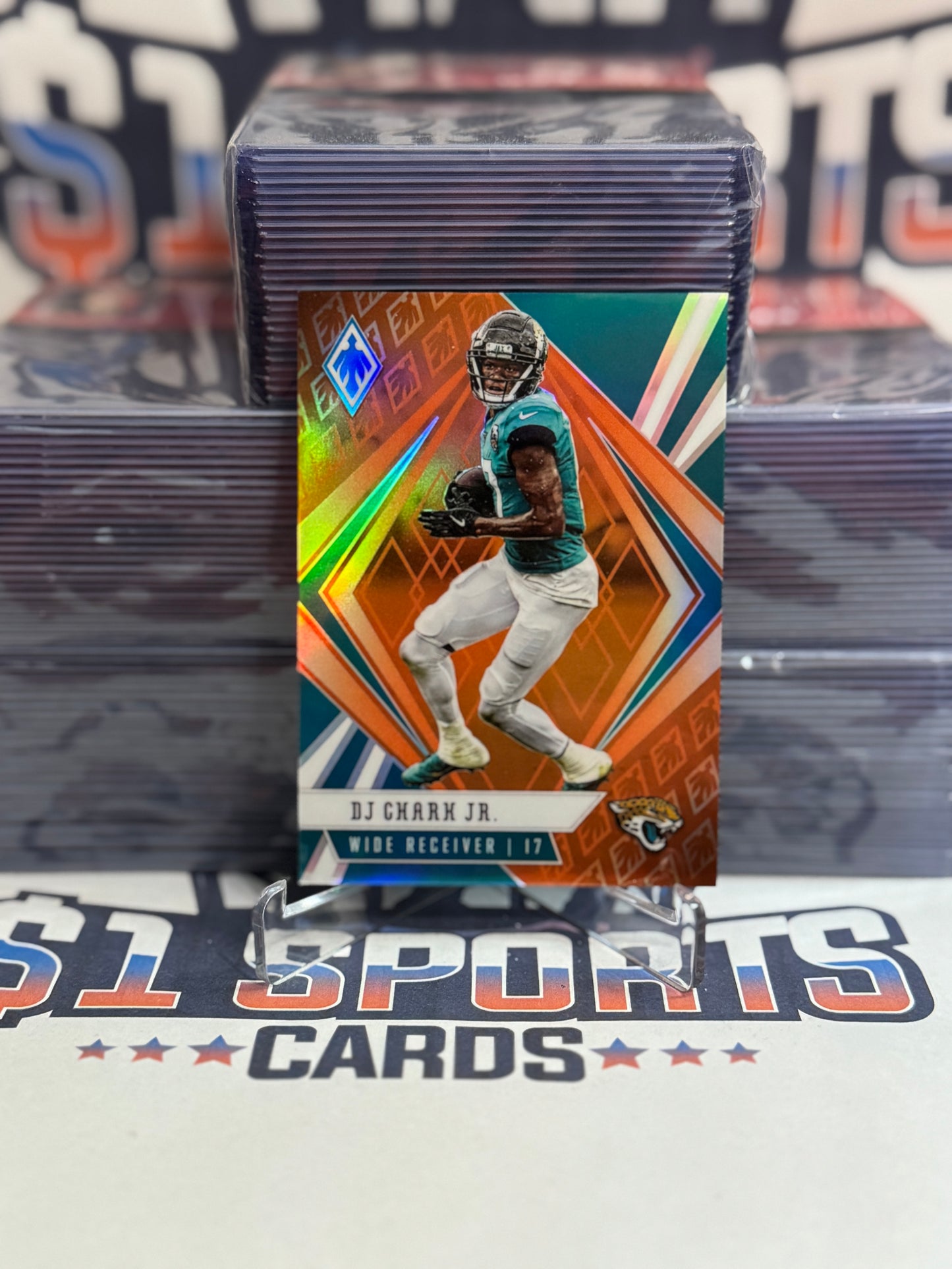 2020 Panini Phoenix (Orange Prizm 96/99) DJ Chark Jr. #43
