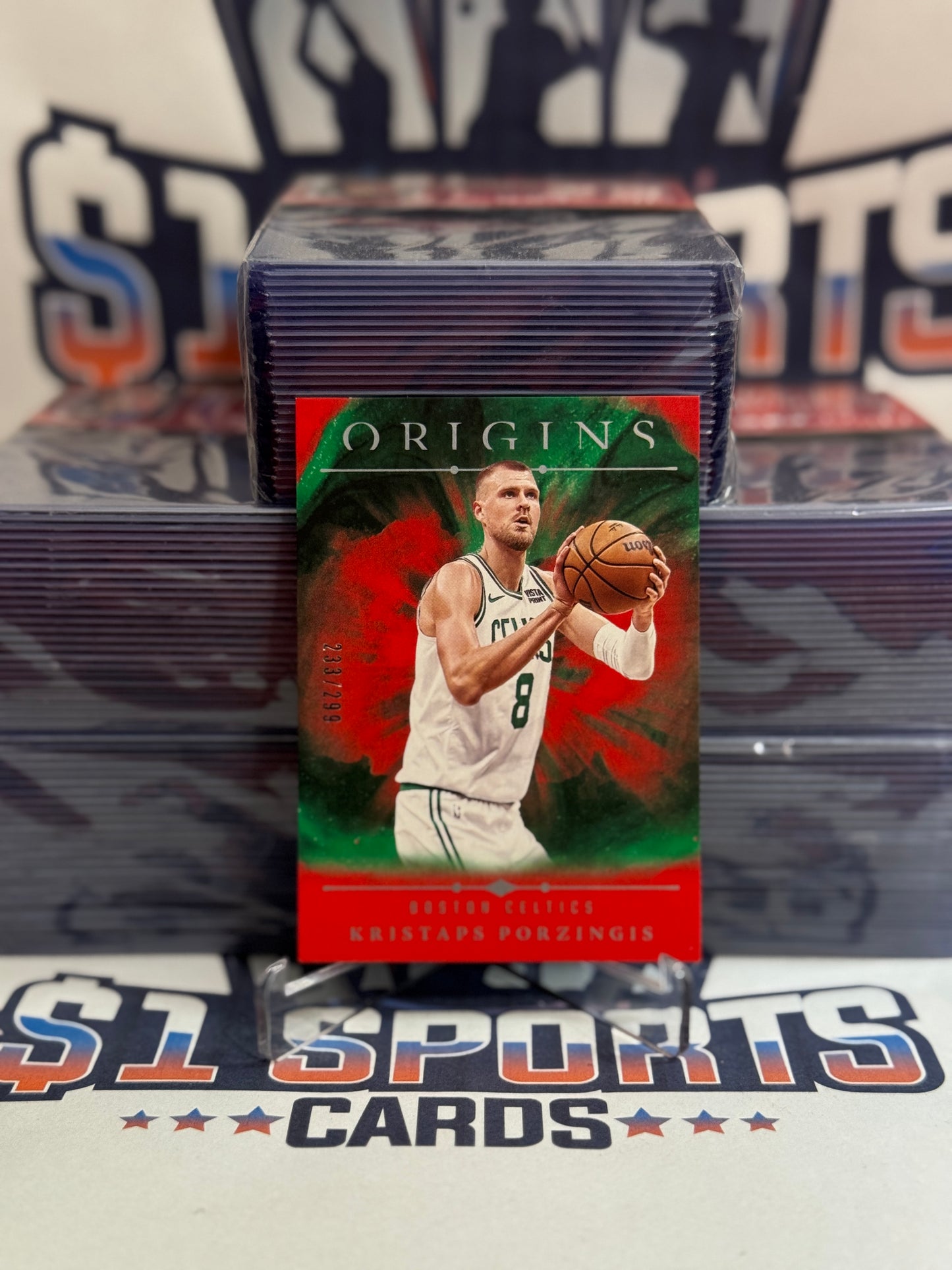 2024 Panini Origins (Red 233/299) Kristaps Porzingis #58