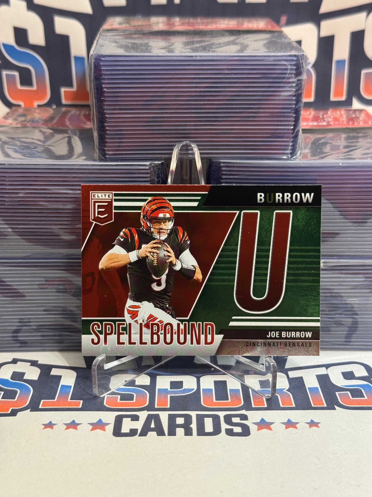 2024 Donruss Elite (Pink, Spellbound "U") Joe Burrow #36