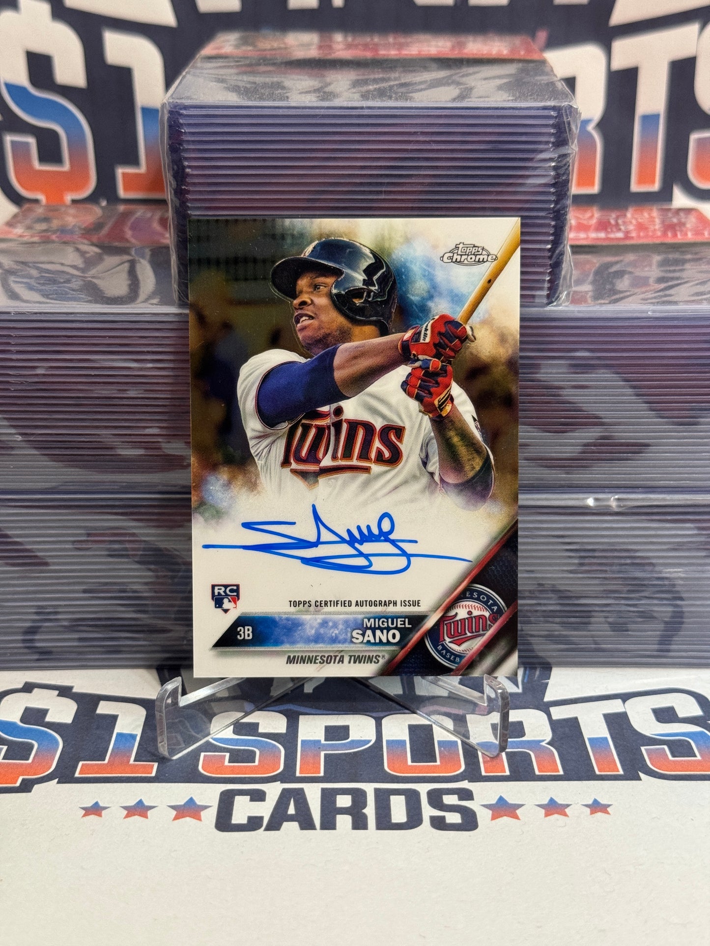 2016 Topps Chrome (Auto) Miguel Sano Rookie #RA-MS
