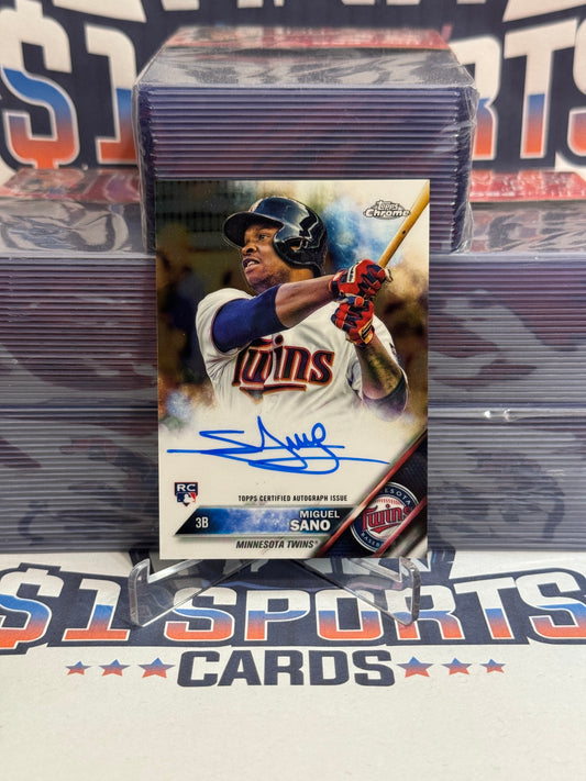 2016 Topps Chrome (Auto) Miguel Sano Rookie #RA-MS