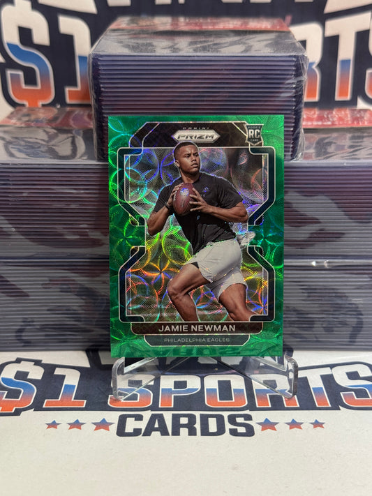 2021 Panini Prizm (Green Scope Prizm 50/75) Jamie Newman Rookie #397