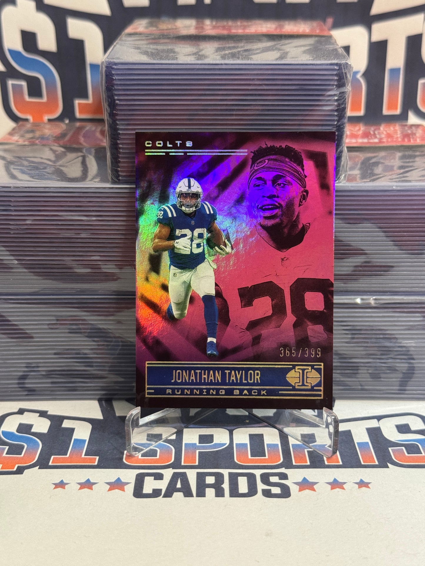 2021 Panini Illusions (Pink 365/399) Jonathan Taylor #9