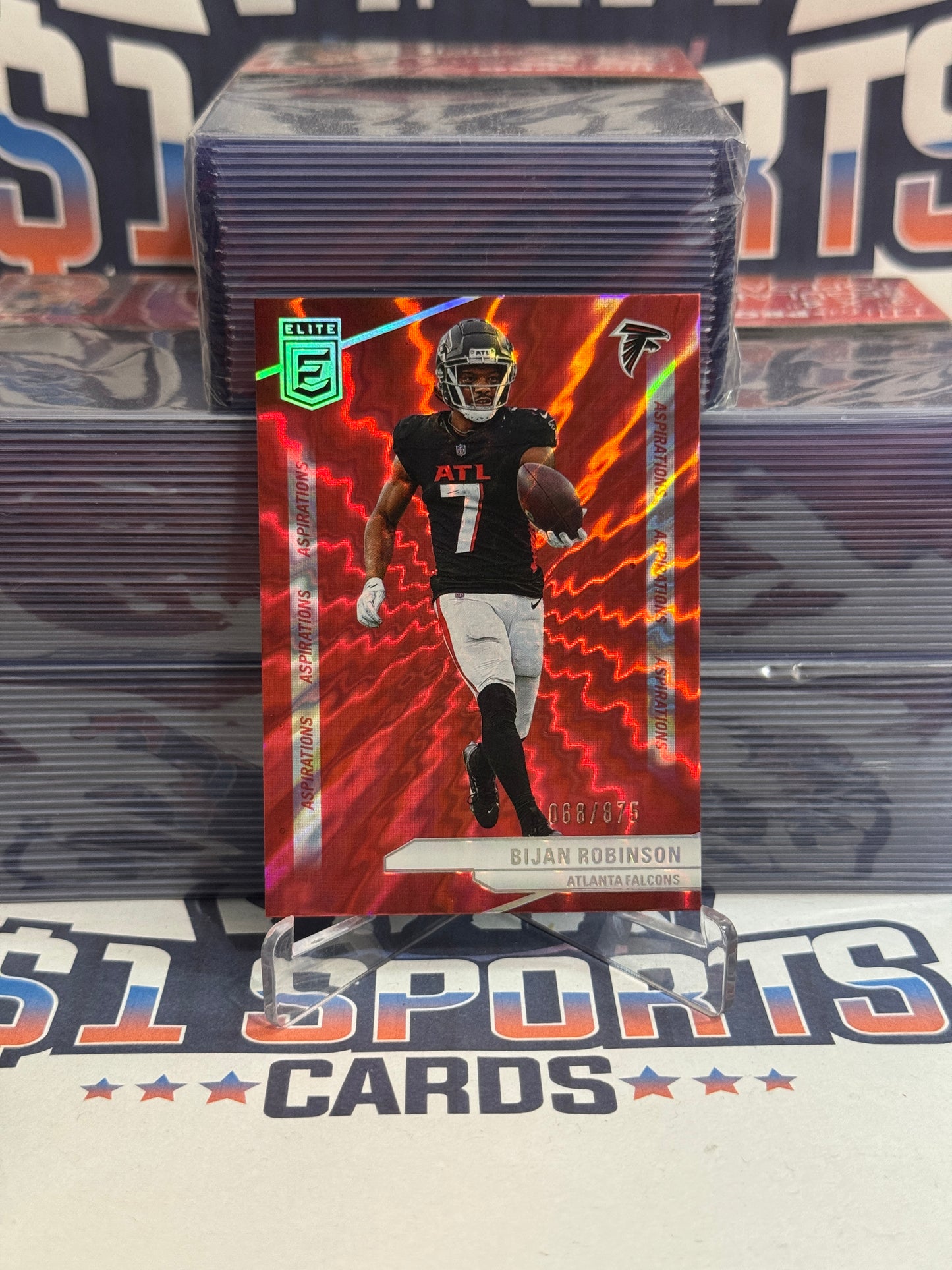 2024 Donruss Elite (Red 68/875) Bijan Robinson #4