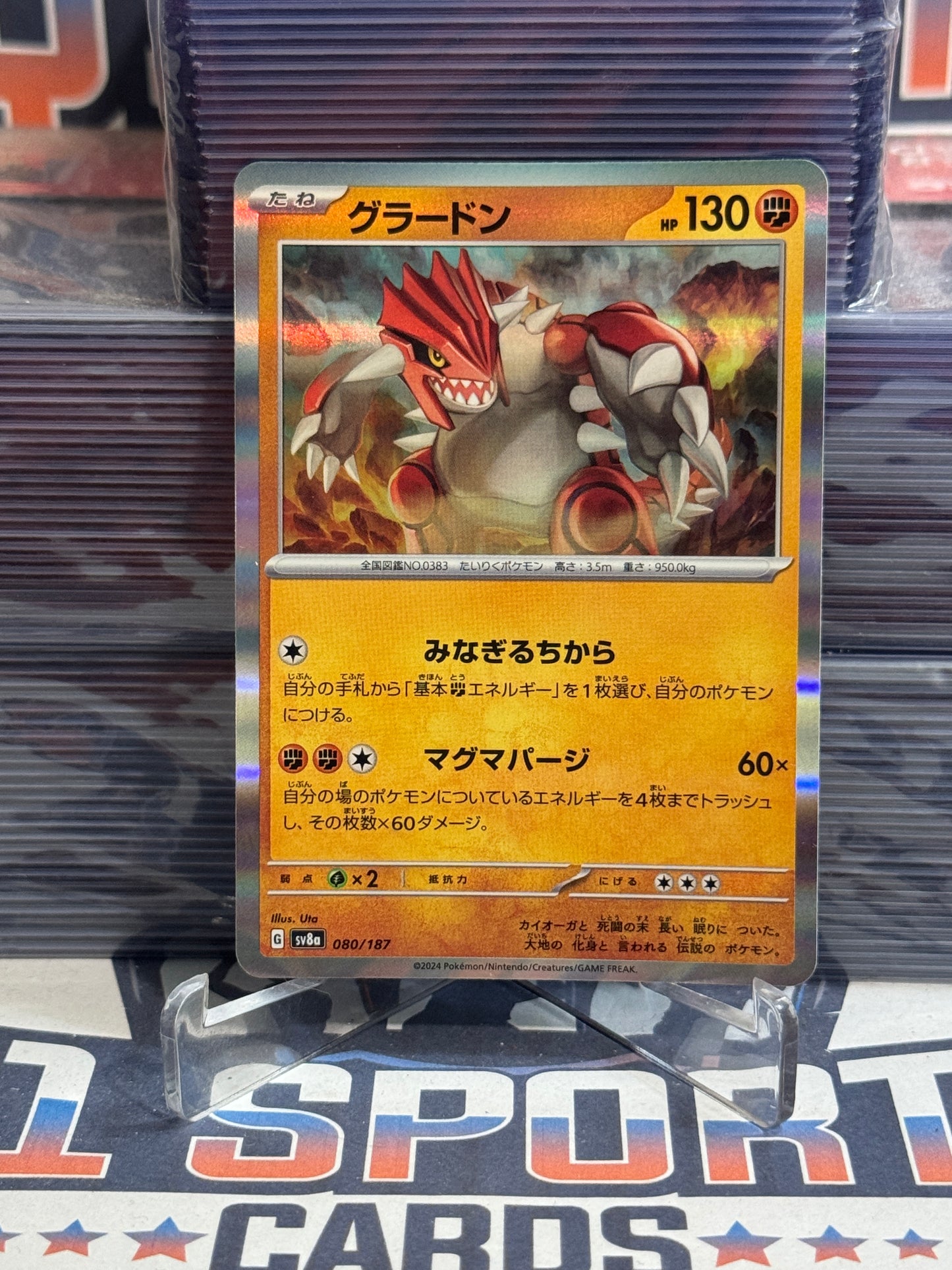 Pokemon TCG: Terastal Festival ex (Japanese) - Groudon (Holo, Common) #80
