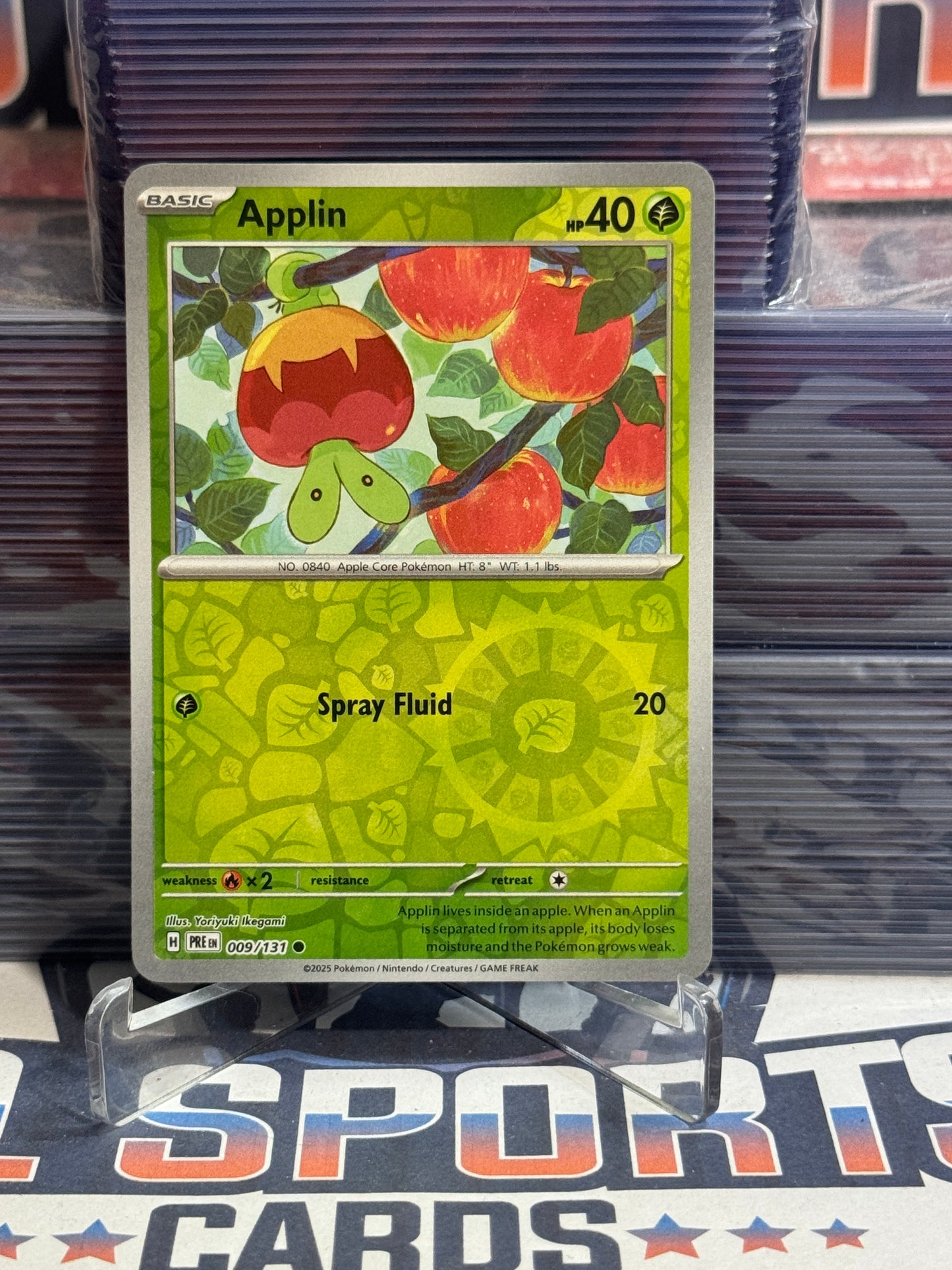 Pokemon TCG: Prismatic Evolutions - Applin (Reverse Holo, Common) #9