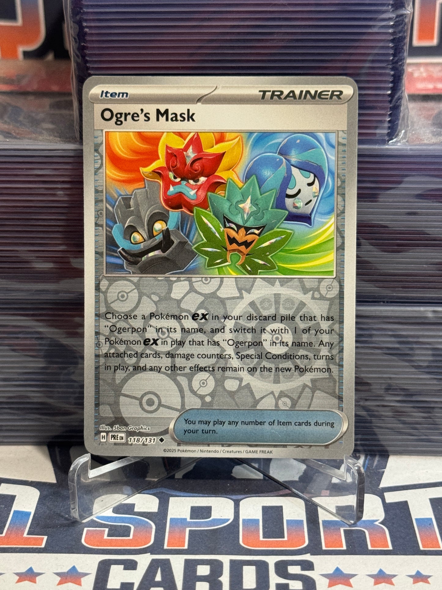 Pokemon TCG: Prismatic Evolutions - Ogre's Mask (Reverse Holo, Uncommon) #118