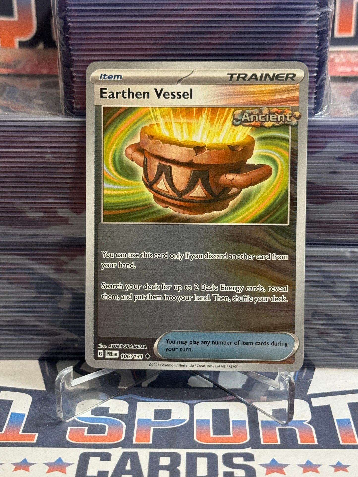 Pokemon TCG: Prismatic Evolutions - Erthen Vessel (Reverse Holo, Uncommon) #106