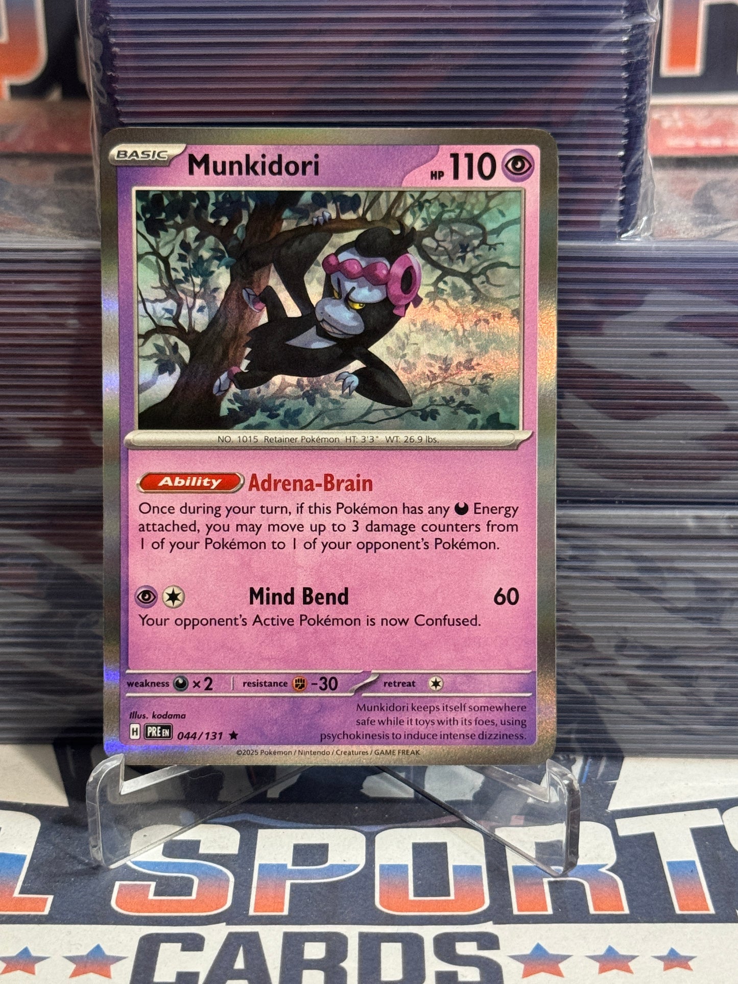 Pokemon TCG: Prismatic Evolutions - Munkidori (Holo, Rare) #44